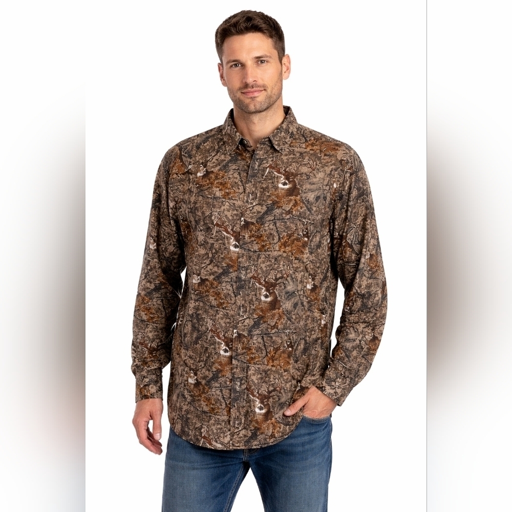 Redhead Deer Hunting Camouflage Button Up Shirt